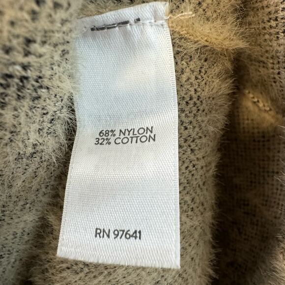 J. Jill Wearever Collection Tan & Black Open Front Cardigan - Size M - Picture 5 of 6